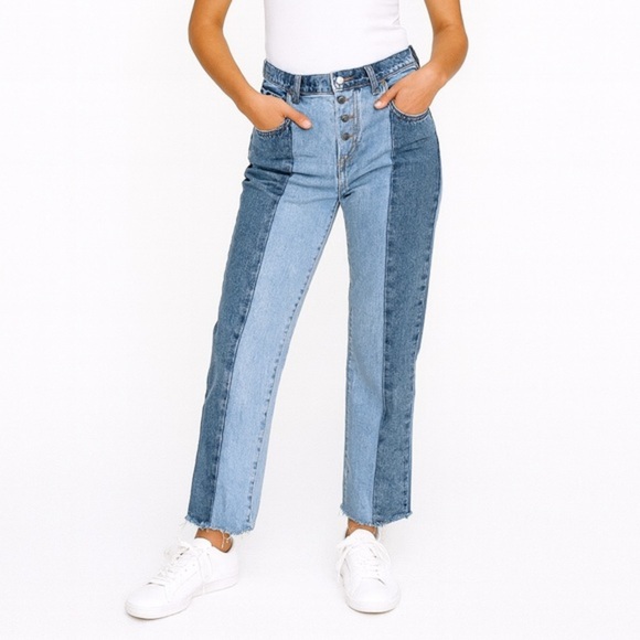 PacSun Denim - PacSun Dual Blue Straight Leg Jeans